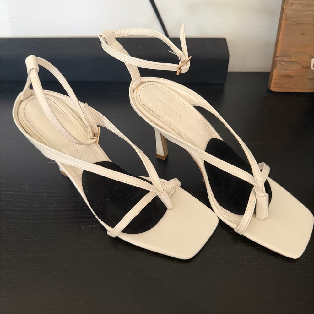 Princess Polly white Strappy Heels